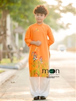 Chọn áo dài cho bé trai mùa xuân hè ở Moon Xinh